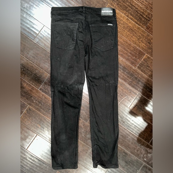 Calvin Klein Jeans 33x32 w33 x L32 Men's Dark Straight Jeans - Picture 6 of 7